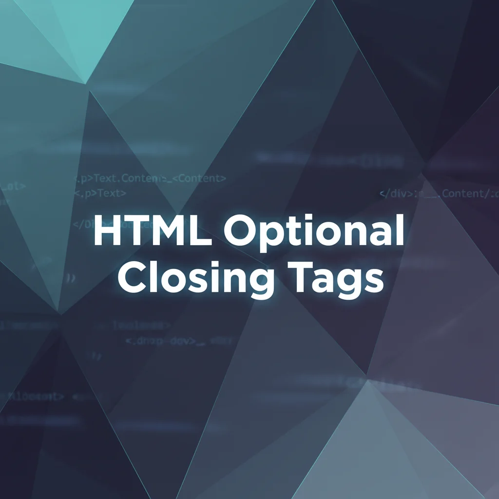 HTML Optional Tags