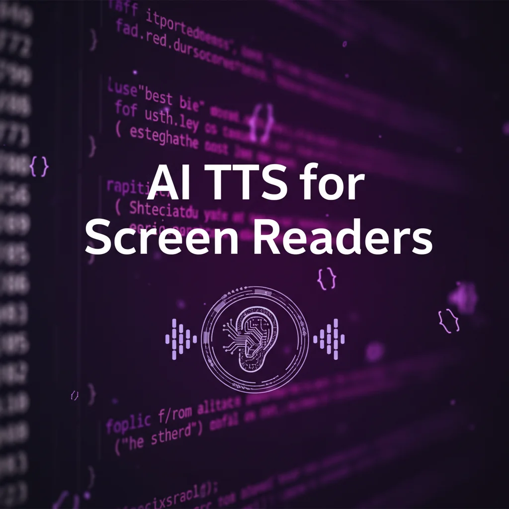 AI TTS for Screen Readers