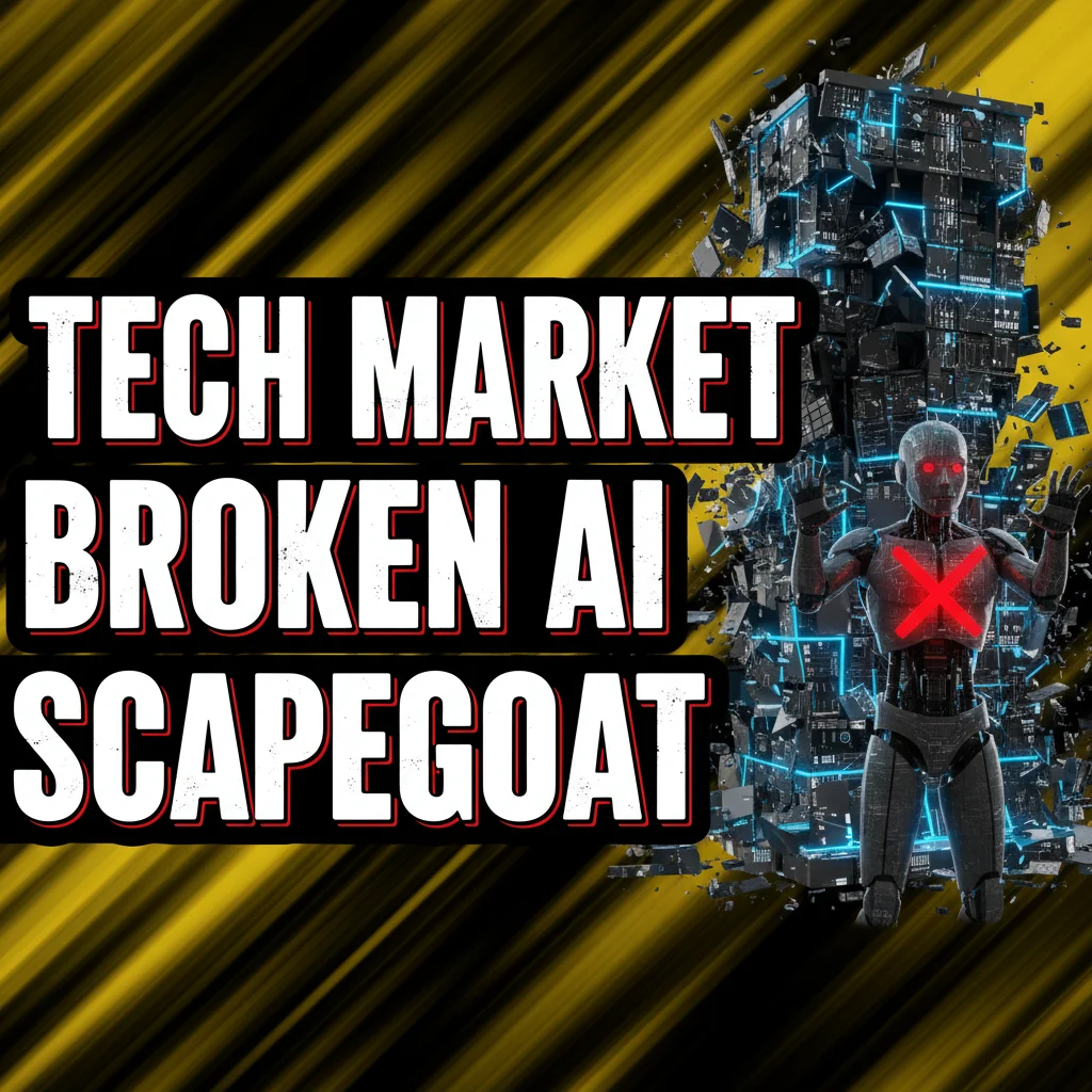 Tech market analysis with AI scapegoat theme