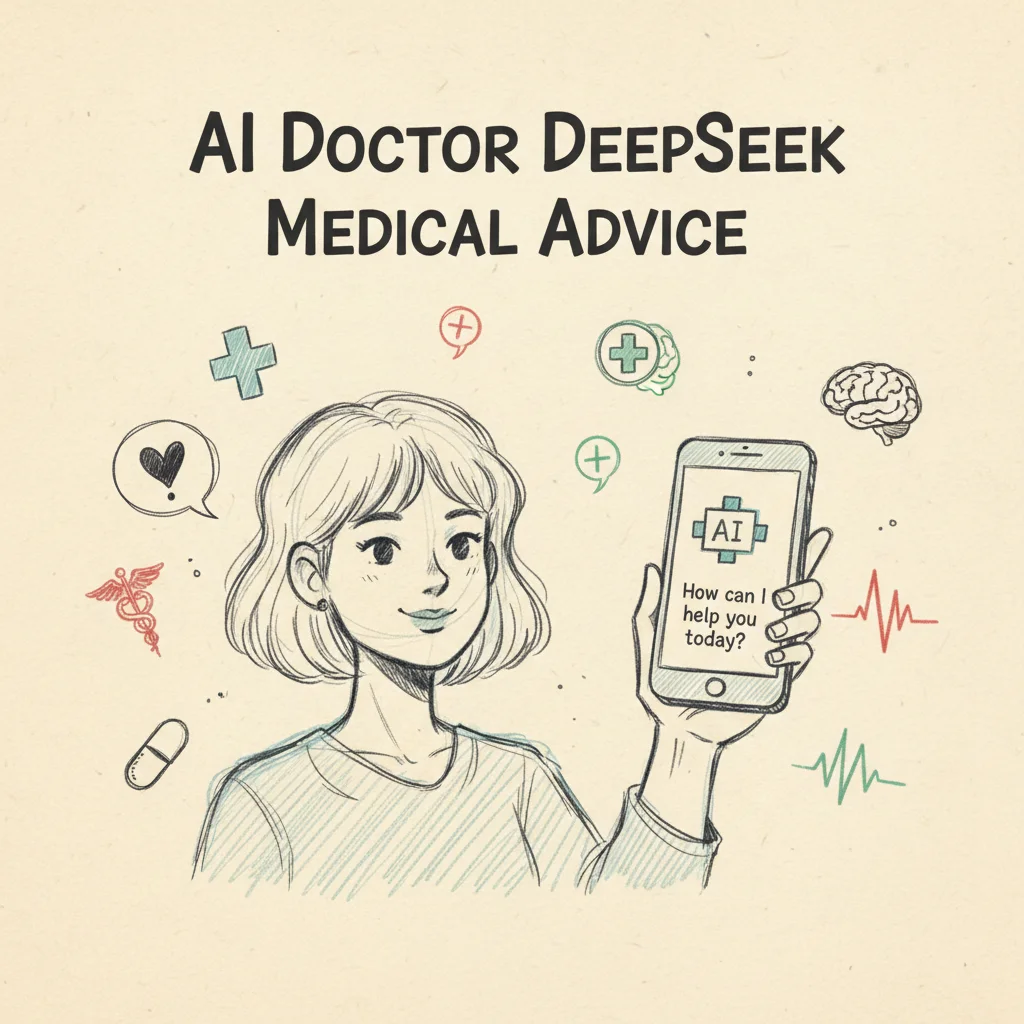 Person consulting AI chatbot for medical advice