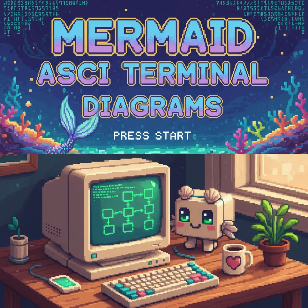 Mermaid diagrams rendered as ASCII in terminal