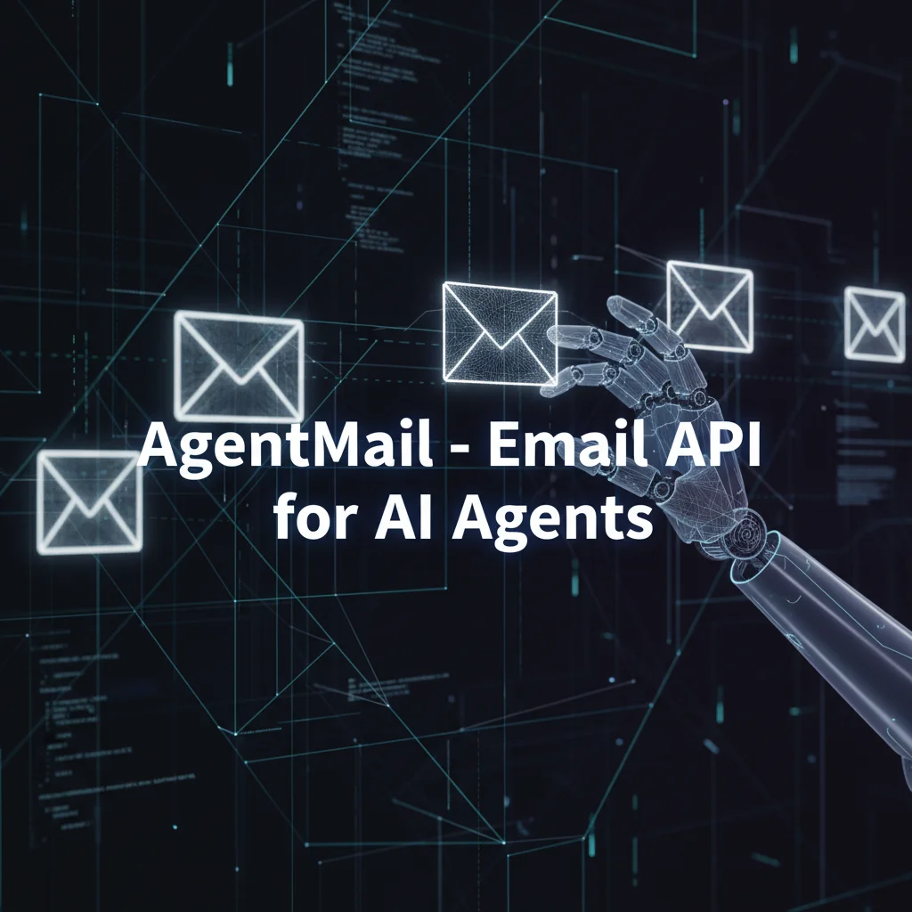 AI agent email API concept