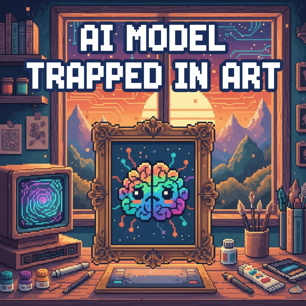 AI model trapped in art installation