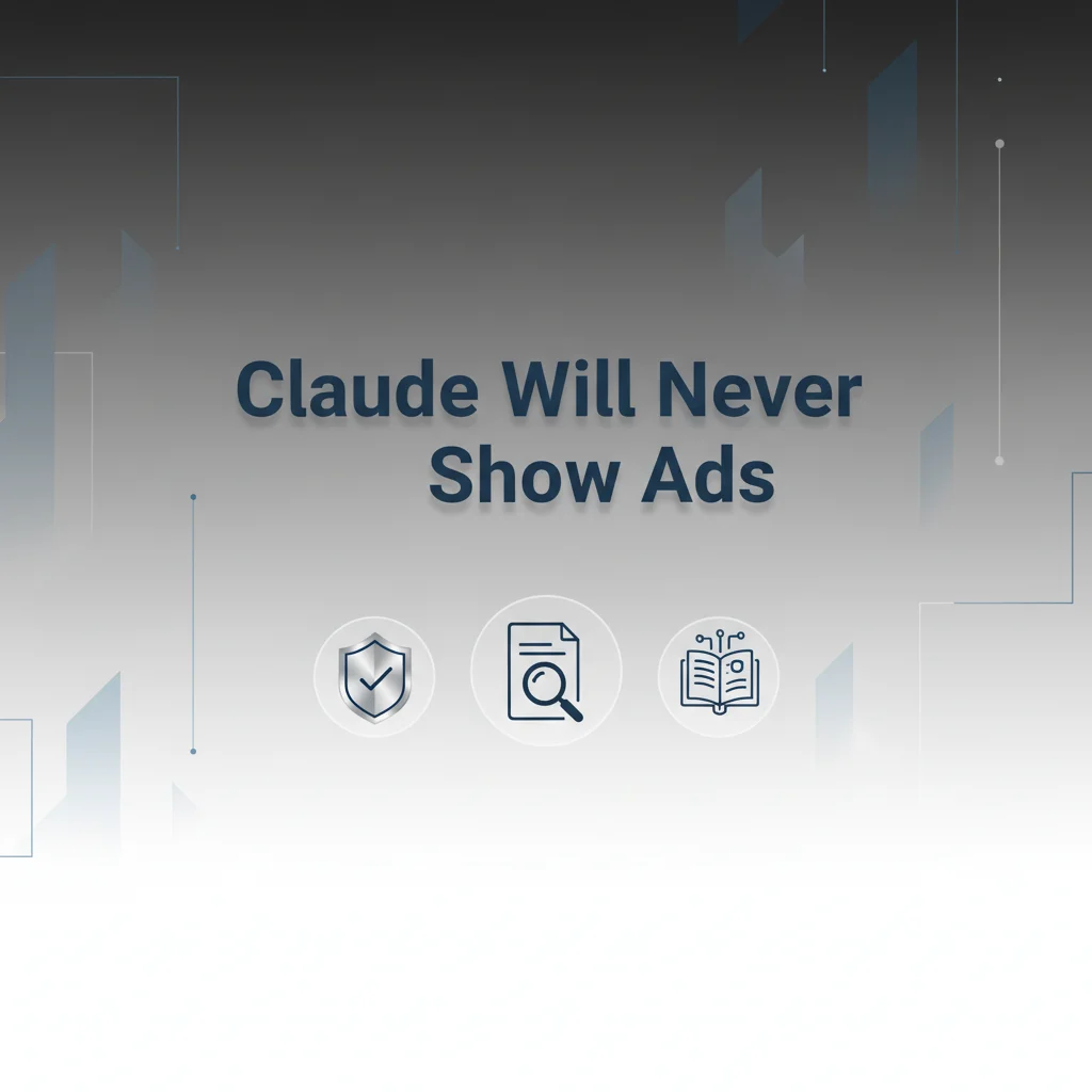 Claude ad-free commitment