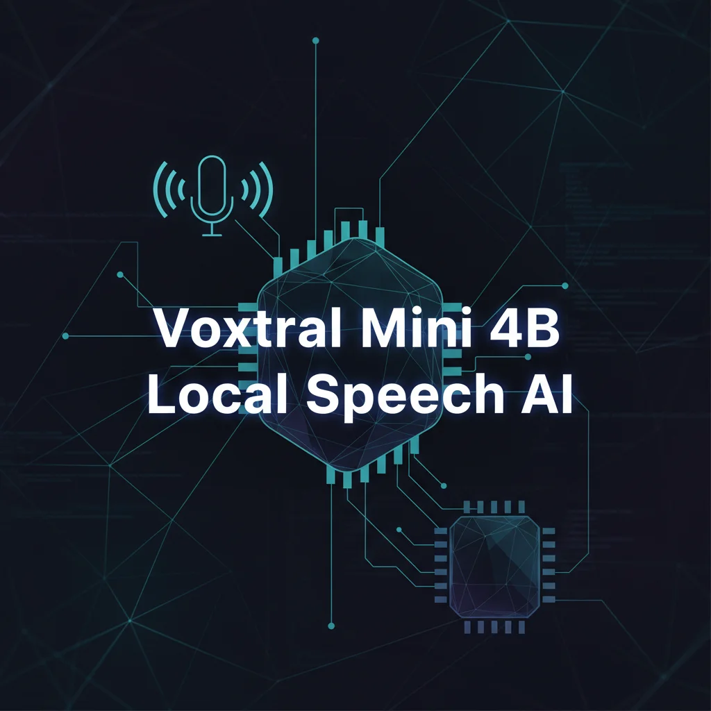 Voxtral Mini 4B local speech AI