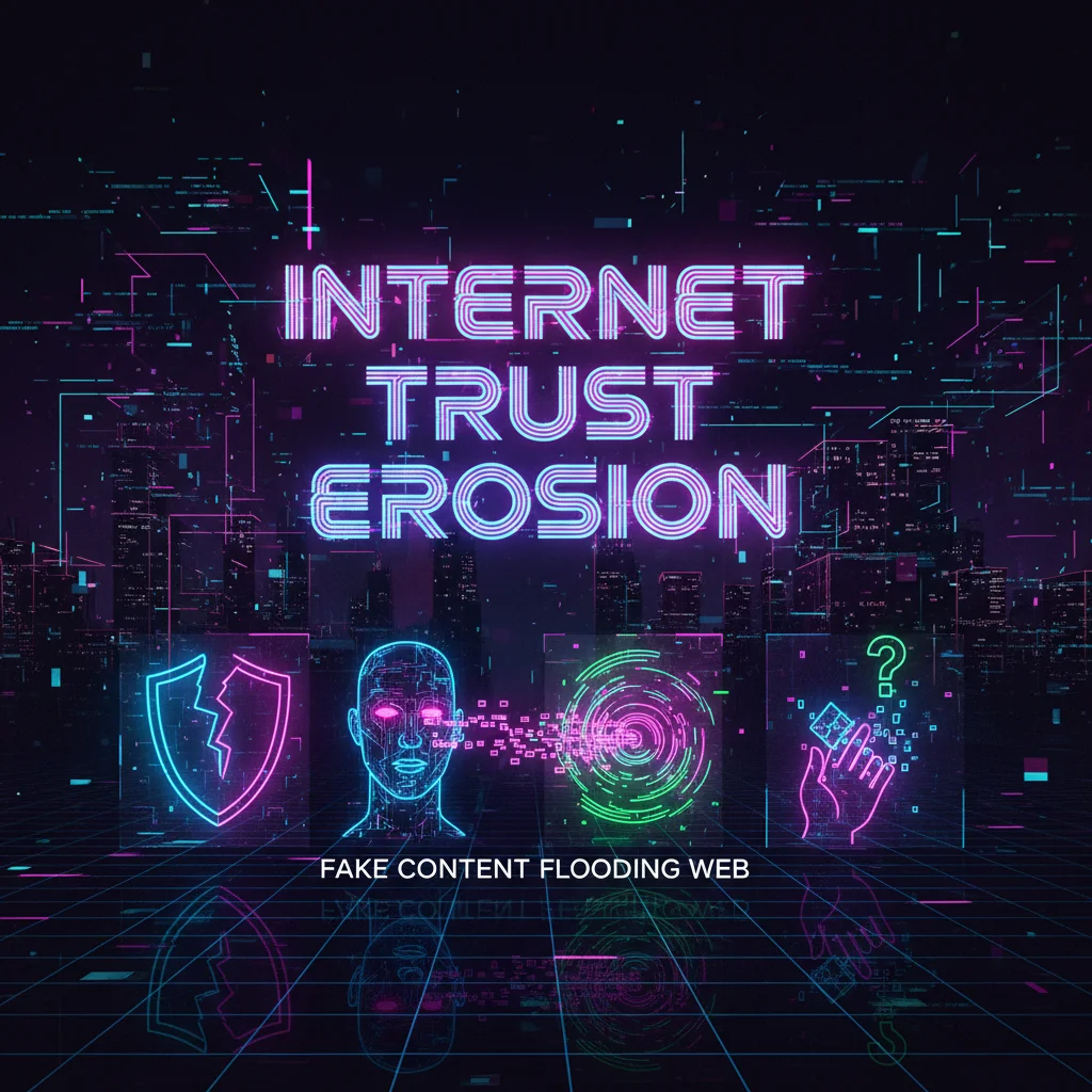 Internet trust erosion AI era