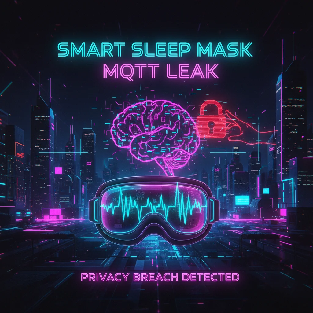 Smart sleep mask brainwave data MQTT vulnerability