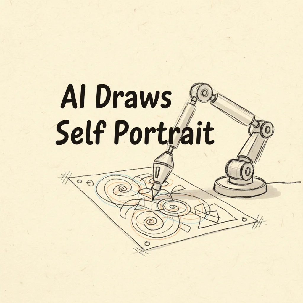 Claude AI drawing with pen plotter