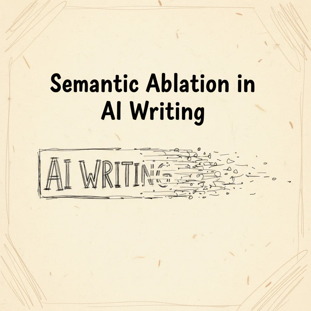 Semantic ablation in AI writing