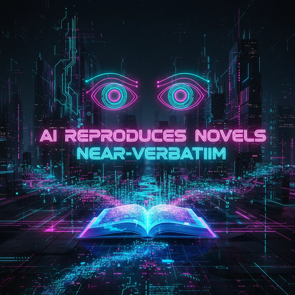 AI models reproducing novels near-verbatim