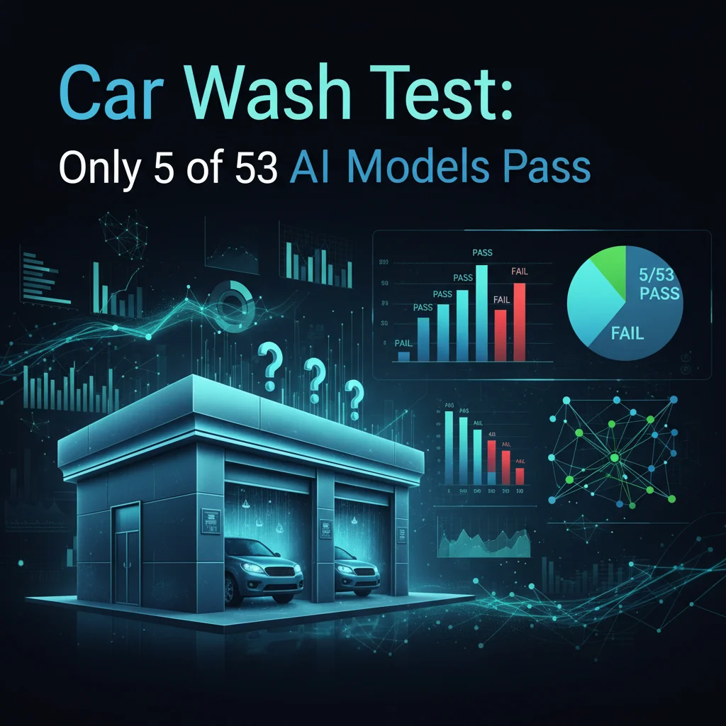 Car wash test with 53 AI models