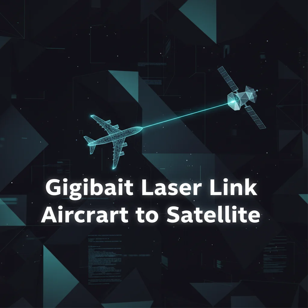 Laser communication aircraft satellite