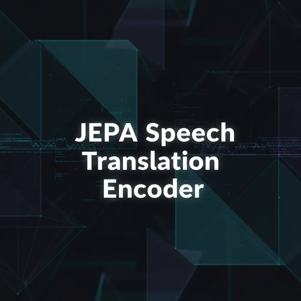 JEPA-v0 audio encoder for speech translation