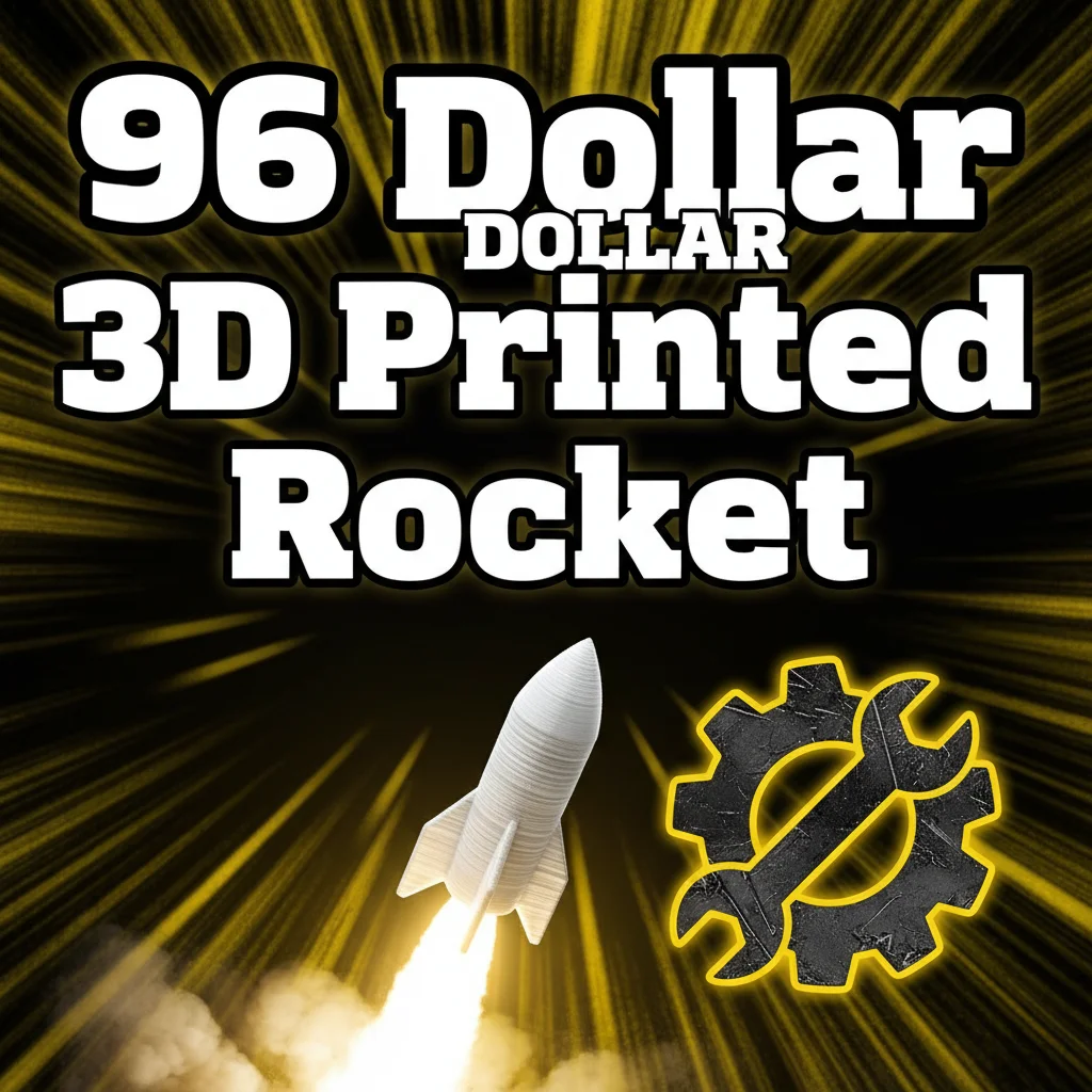 3D printed rocket with trajectory control