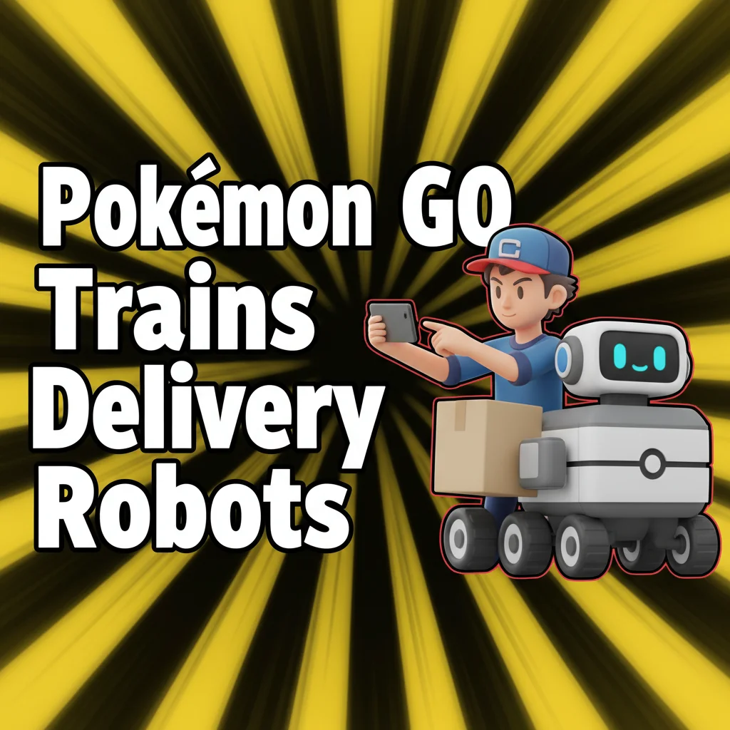 ポケモンGOの画像データと配達ロボット
