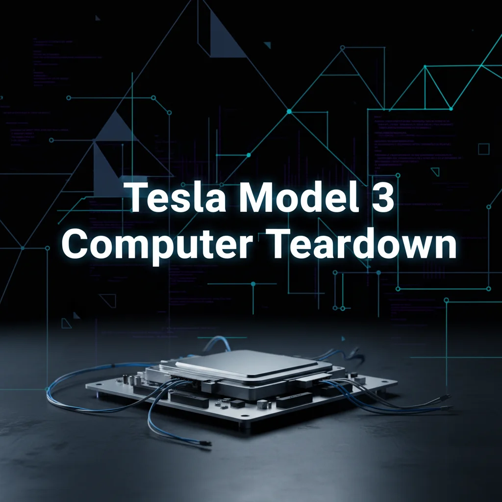 Tesla Model 3車載コンピュータの分解